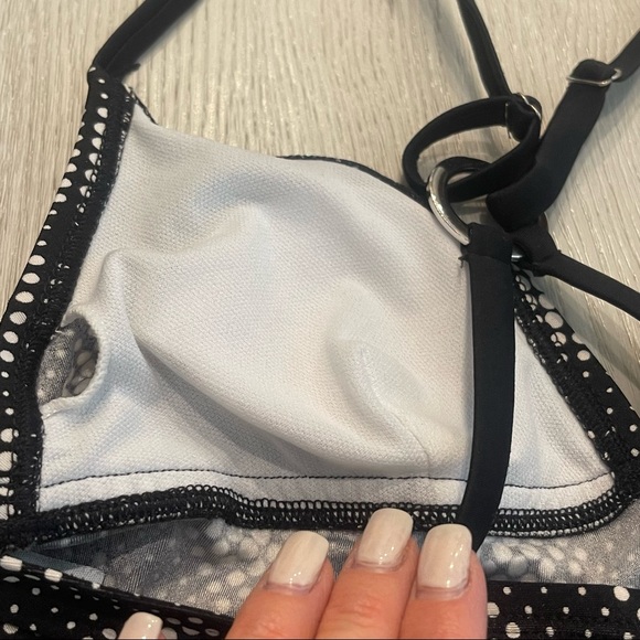 SPEEDO Black and White Triangle Swim Top Tankini Size S - Picture 6 of 10